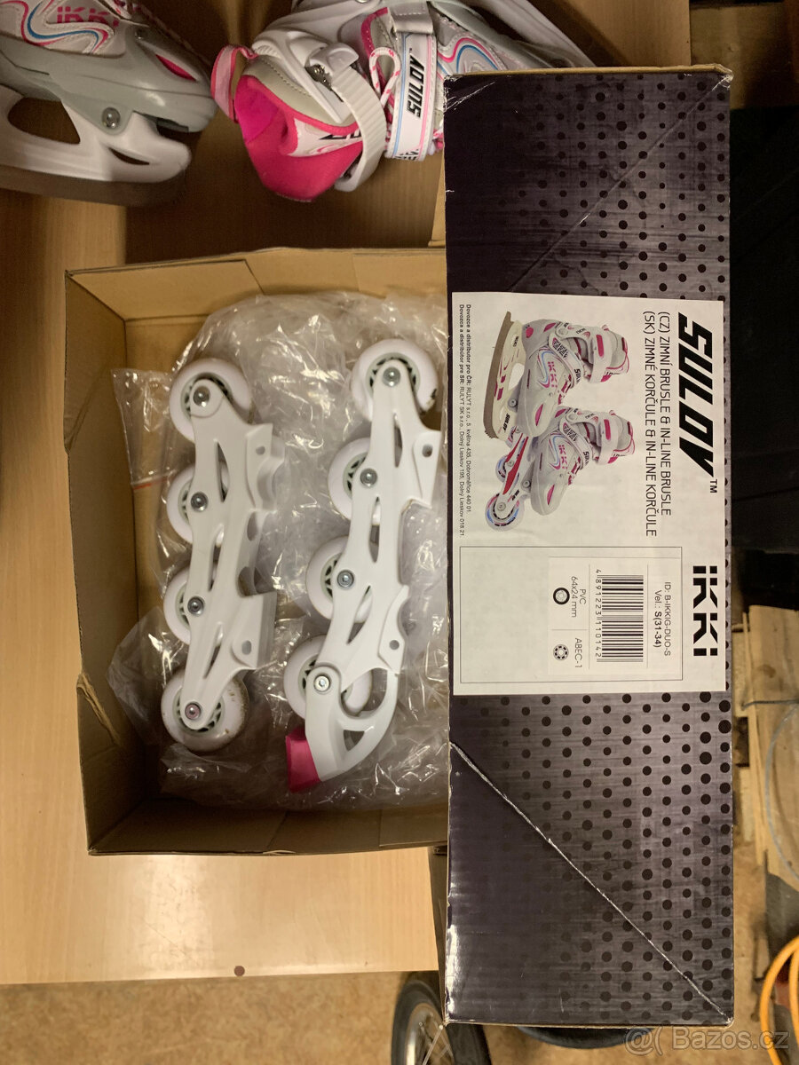 Sulov Ikki S 31-34 zimní in-line brusle 2v1 - 2