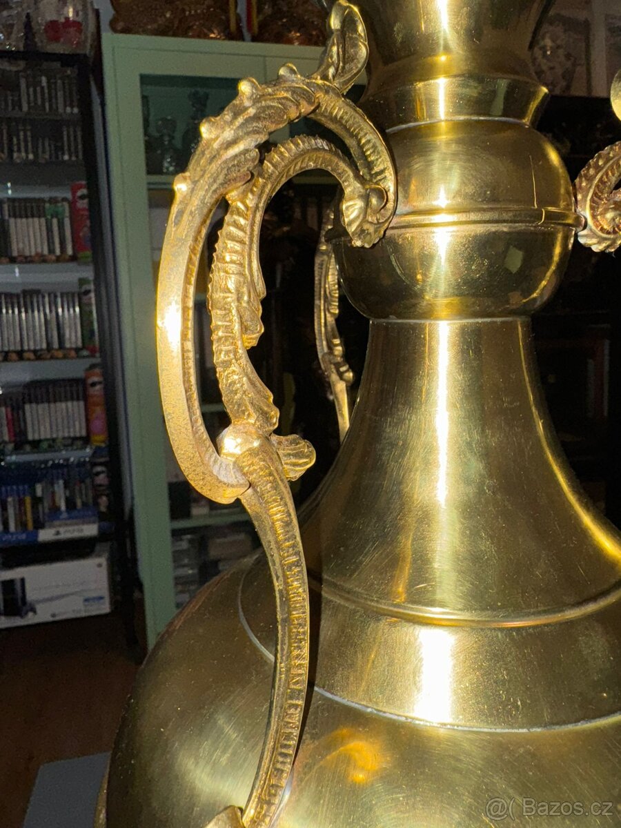 Velká mosazná amfora Holandsko - 2