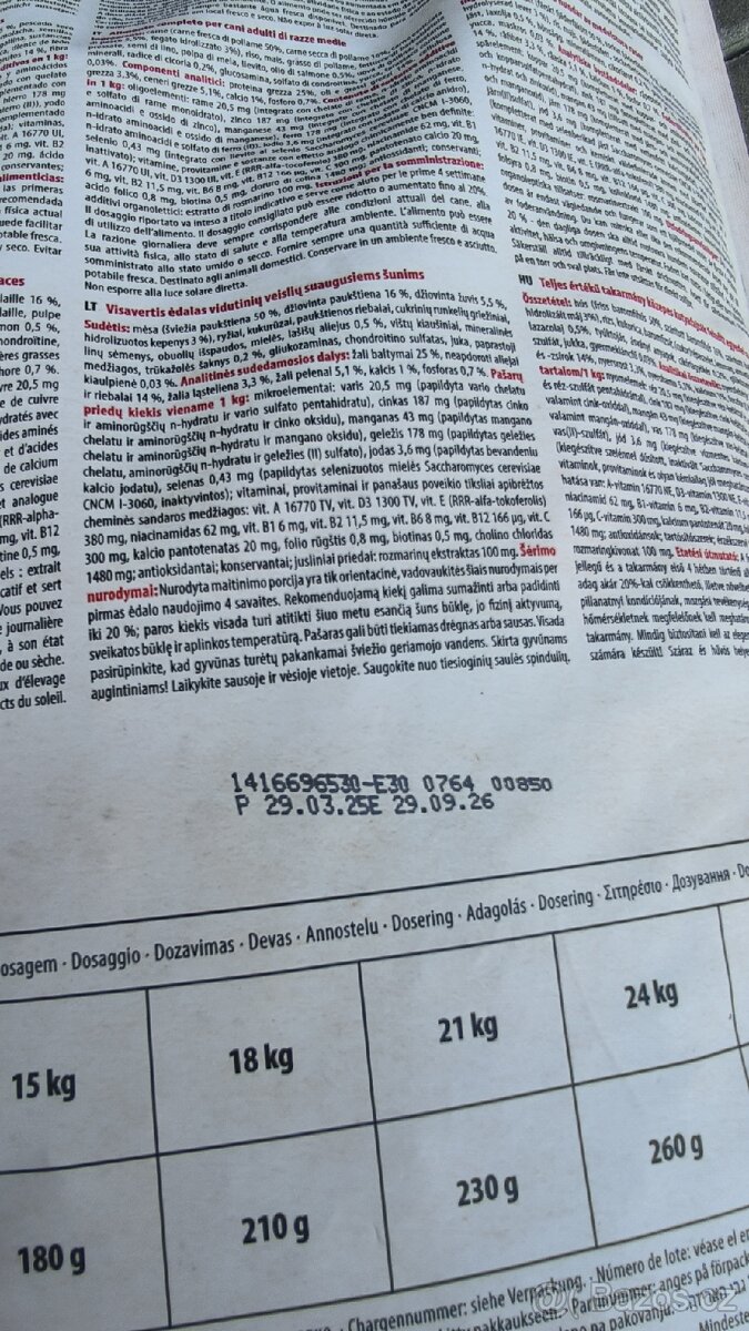 Granule Fitmin dog maintenance medium 12Kg - 2