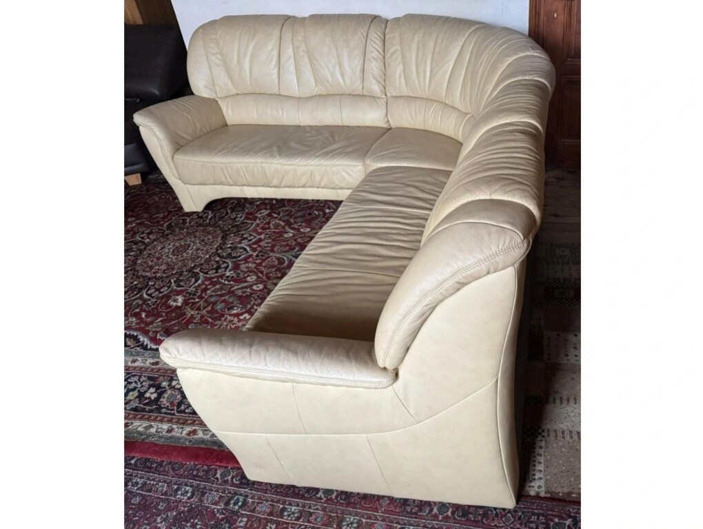 Rohová kožená sedací souprava, 3311 - 2