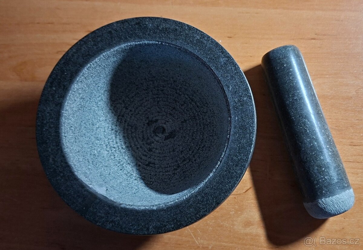 Hmoždíř s paličkou, Ø 16 cm, žula - 2