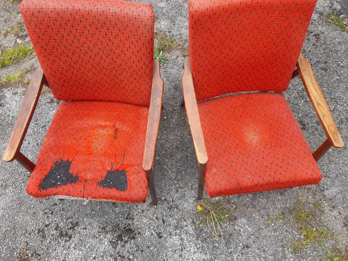 Retro křesla 2 kusy - 2