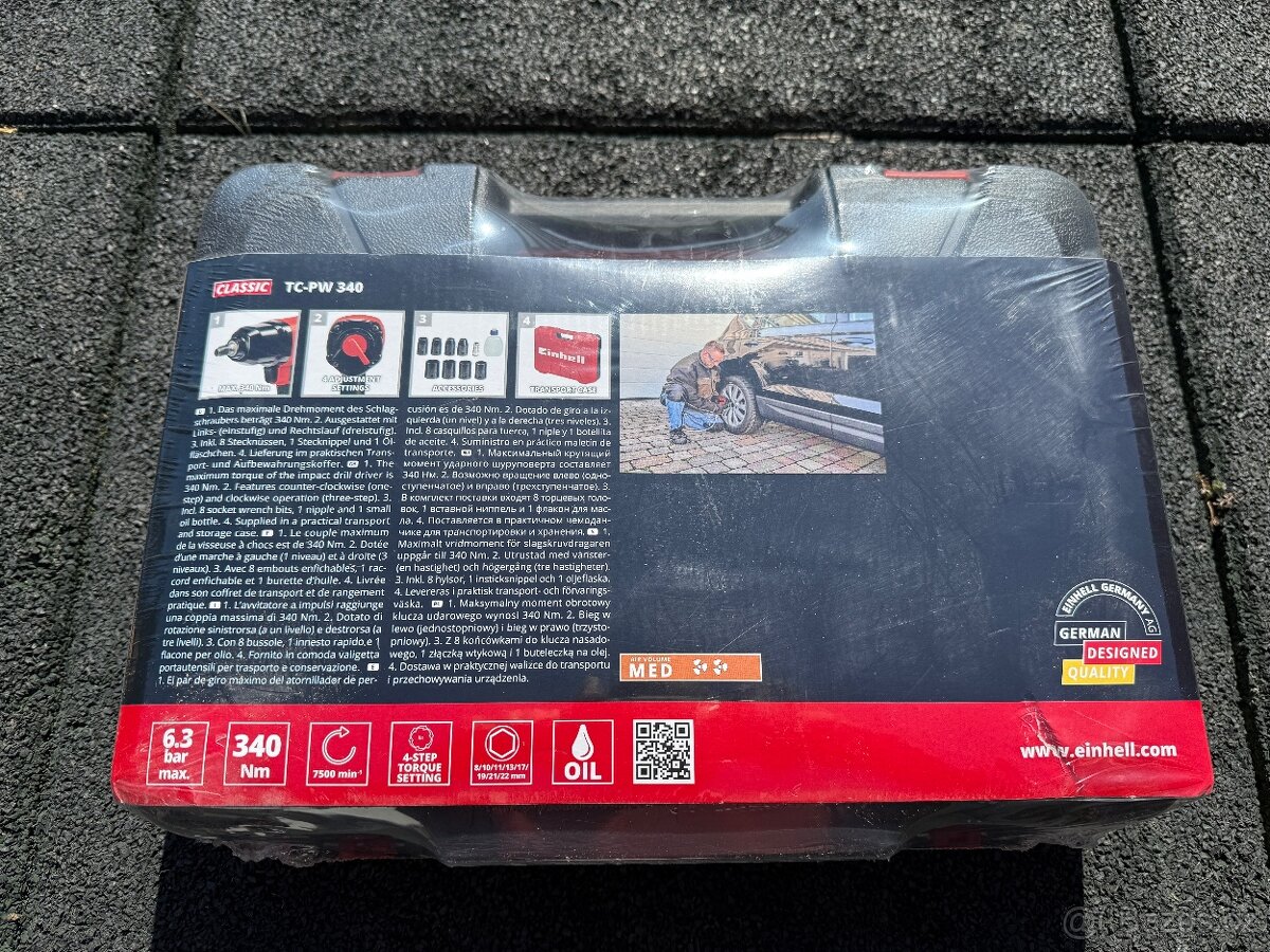 Pneumatický rázový utahovák Einhell TC-PW 340 - nový - 2