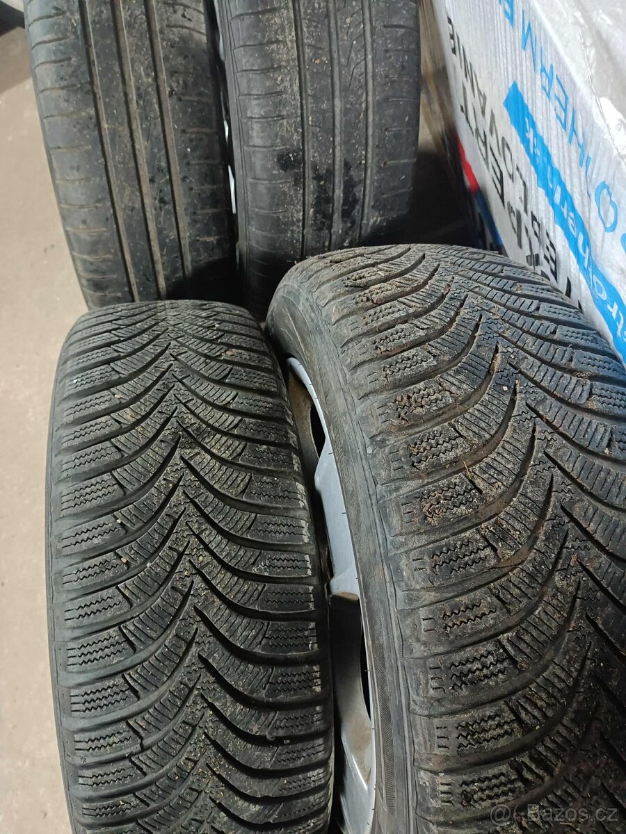 4ks alu disky Škoda 5x112 r16 pneu 5mm - 2