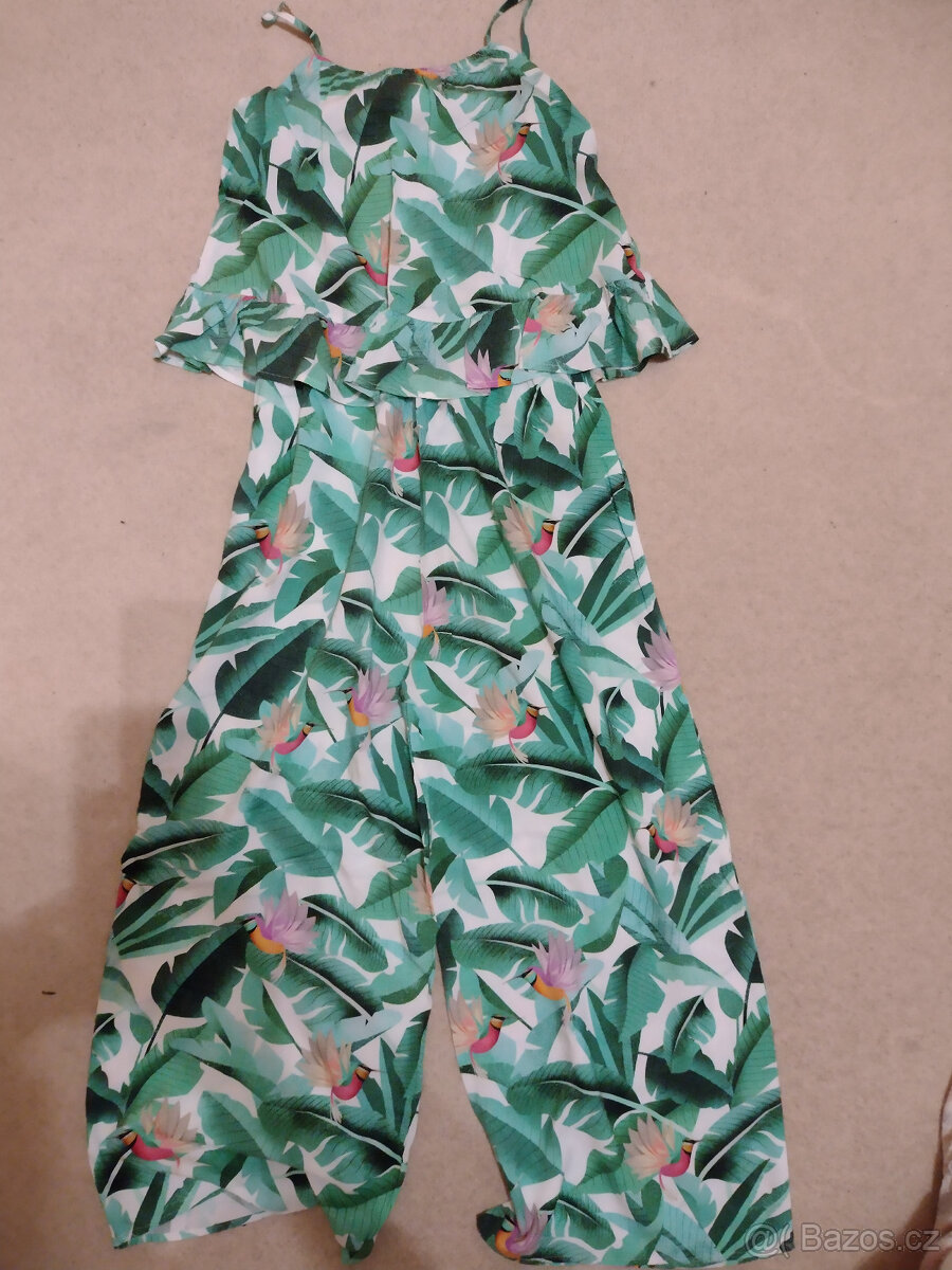 DÍVČÍ LETNÍ OVERAL - vel. 158 - 2