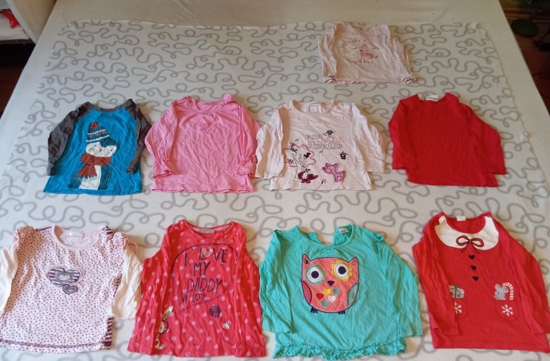 MEGA BALÍK 58 KS DÍVČÍHO OBLEČENÍ VEL.86 ZA SUPER CENU 300, - 2