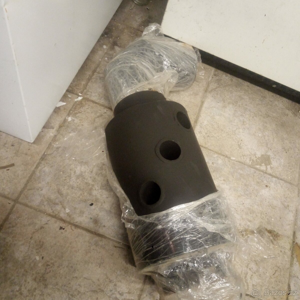 Koleno kouřovodu s výměníkem tepla - 2