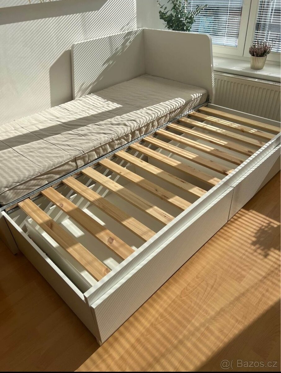 Rozkládací postel Flekke IKEA s matracemi - 2