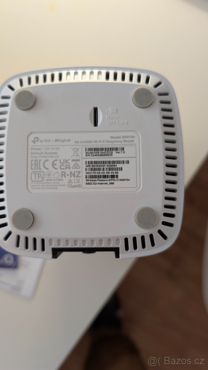 O2 5G box tp-link nx510v - 2