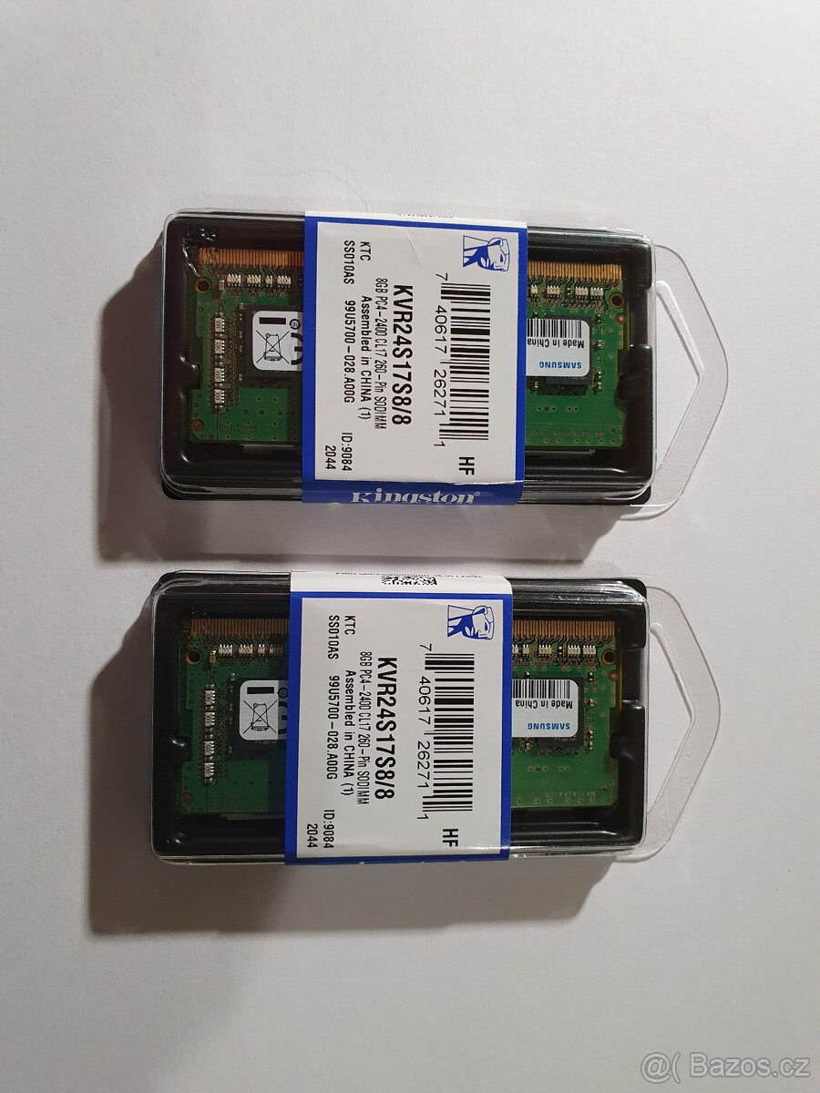 Paměti Samsung SODIMM DDR4 2x4GB - 2