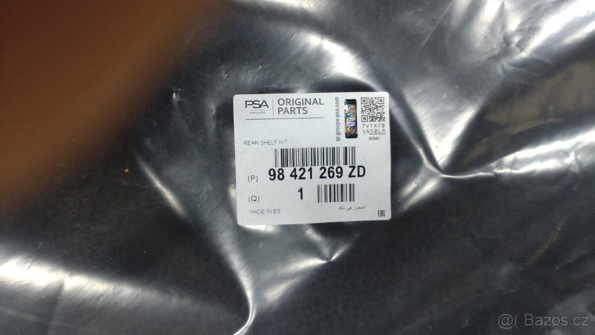 Opel Corsa / Peugeot 208 - plato kufru - nové - 2