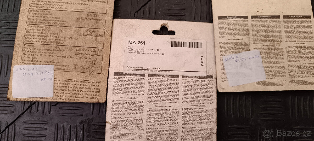 Brzdové destičky Aprilia - 2