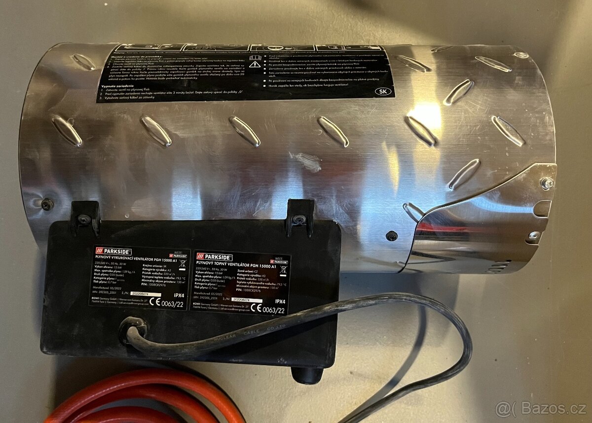 Plynový ohřívač (přímotop) Parkside PGH 15000 A1 - 2