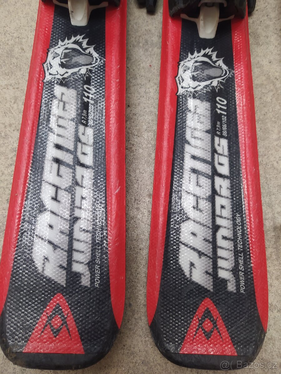 Dětské lyže Völkl Racetiger110 cm s hůlkami. - 2