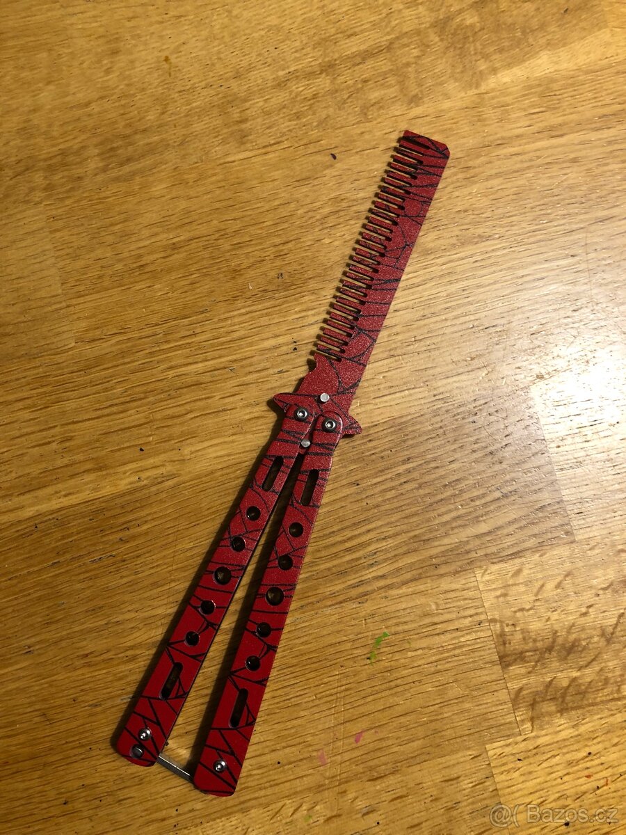 Butterfly hřebínek | Crimson Web - 2