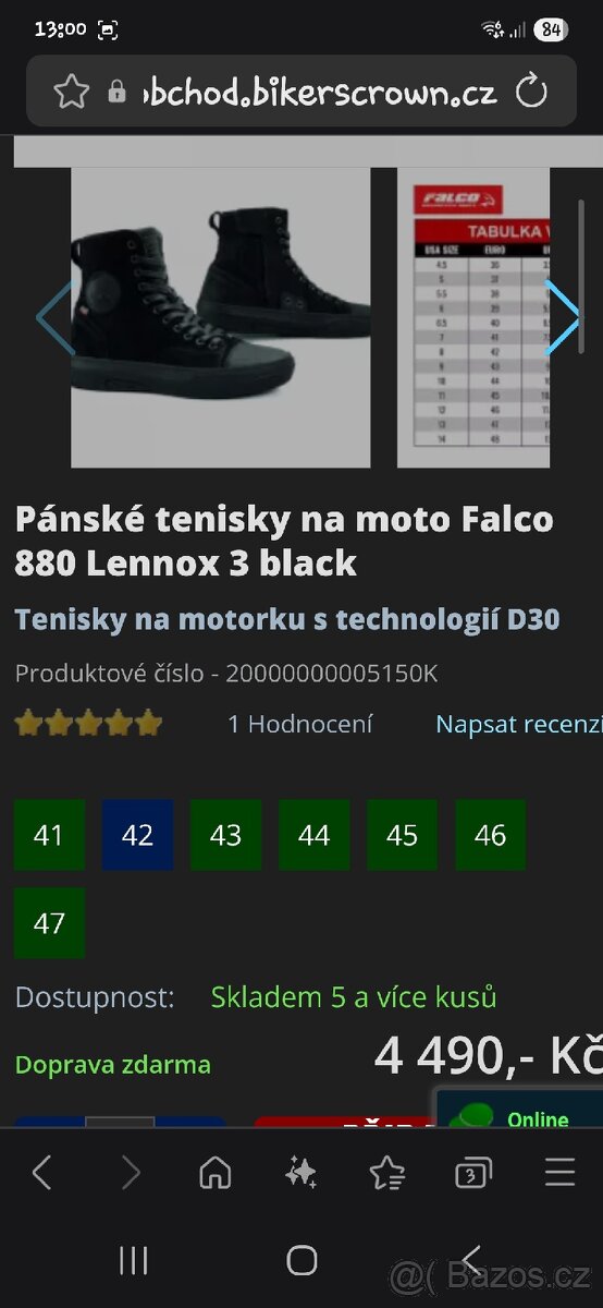 Falco lennox3 black 42 - 2