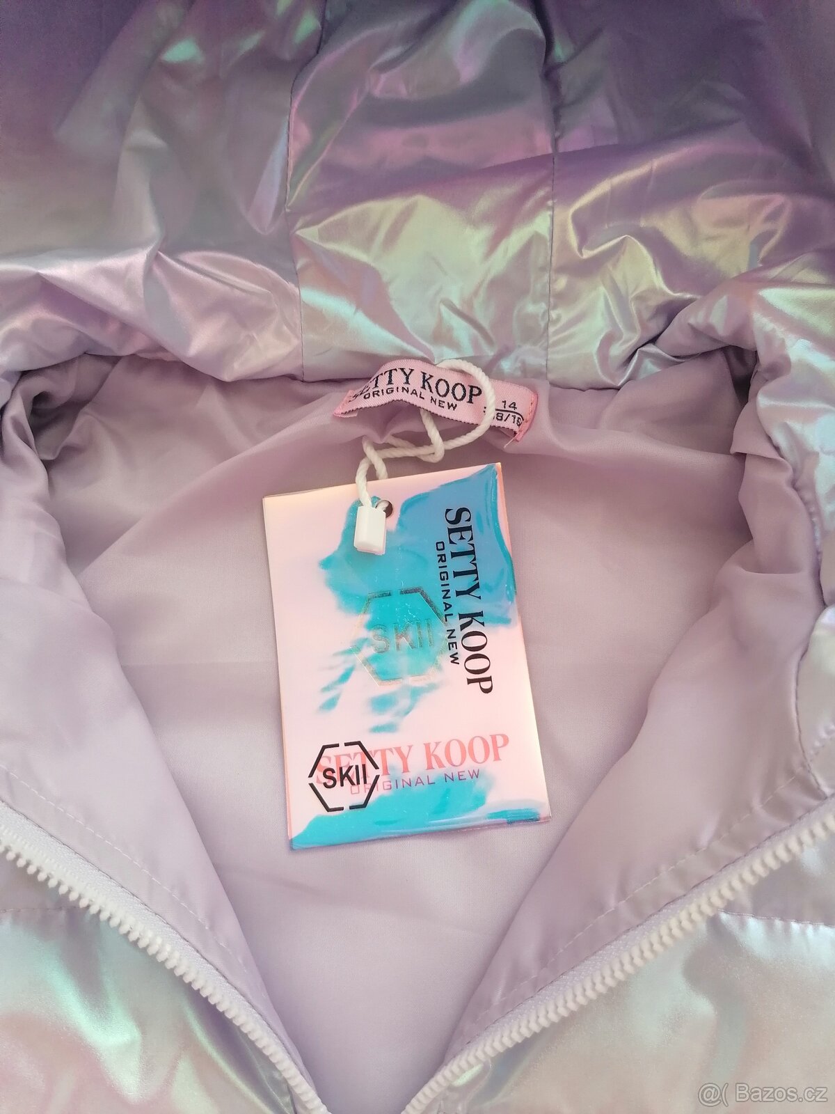 Krásná dívčí metalická vesta - nová - 2