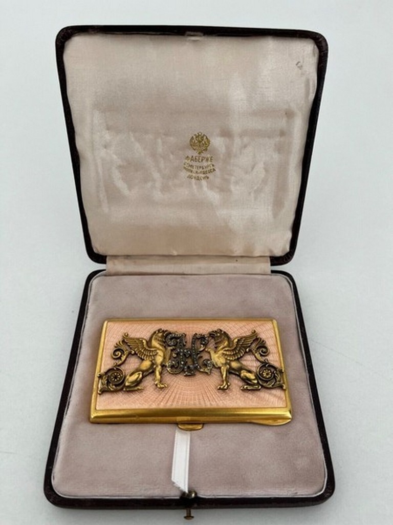 Faberge КO Imperial Militär Guilloche Emaile Zigaretten E - 2