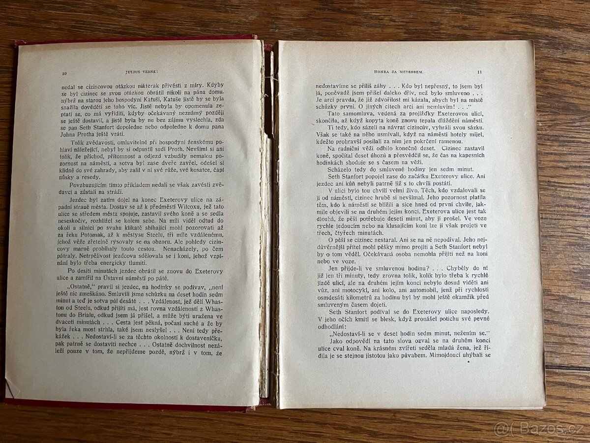 Verne: Honba za meteorem, Vilímek 1939, atyp. původní vazba - 2