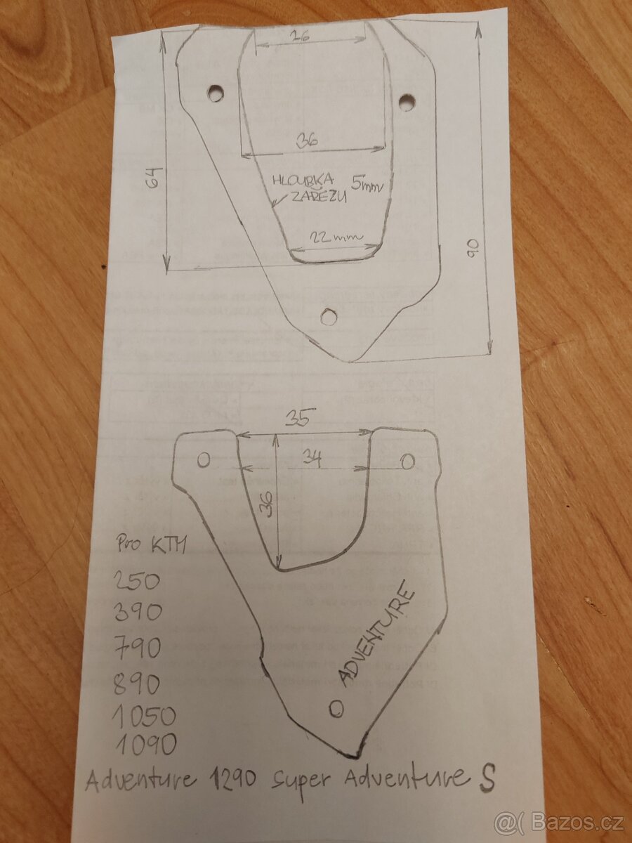 Rozšíření bočního stojánku KTM 1290,1090,1050,890,790,390,25 - 2