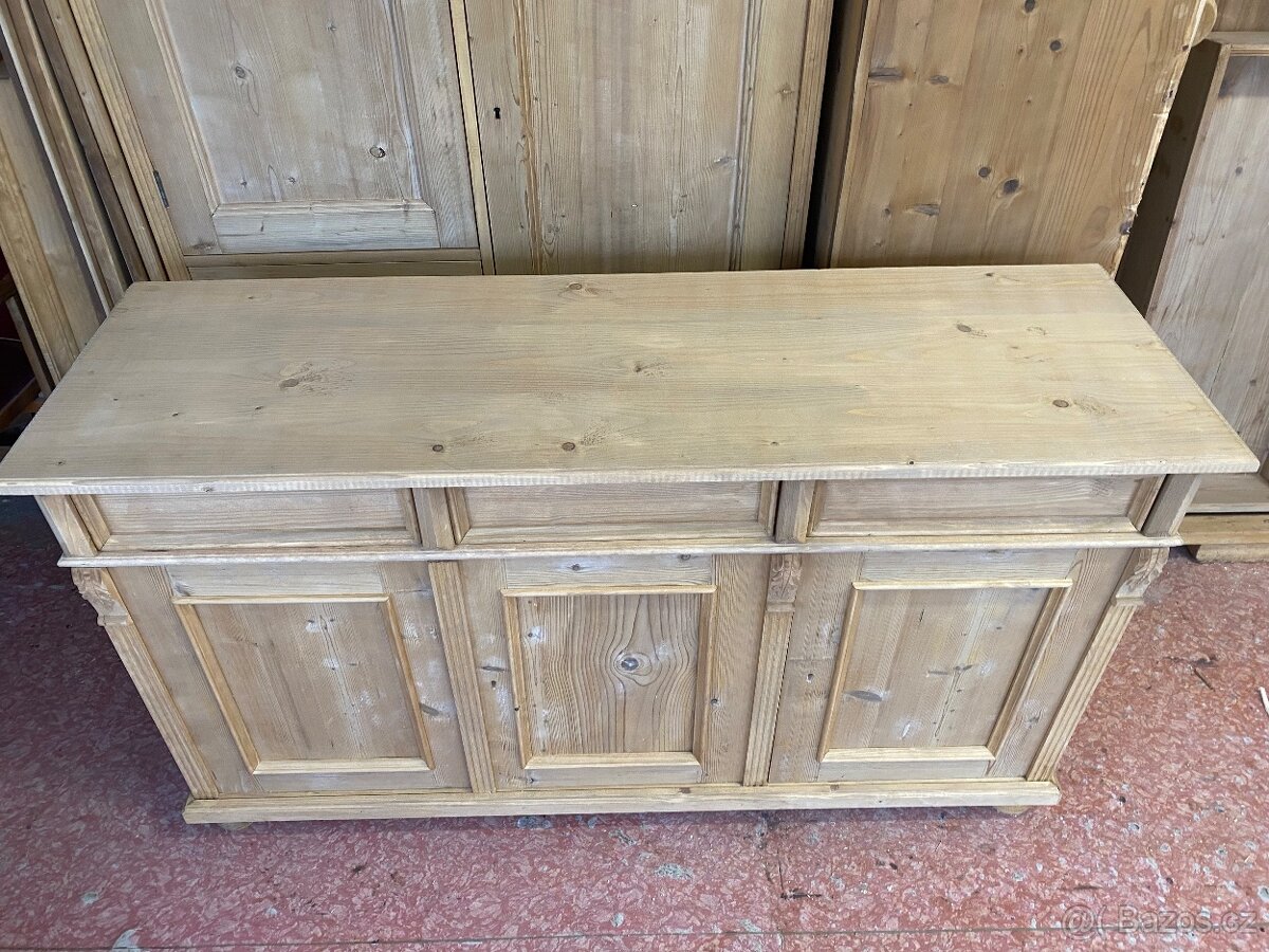 Starožitná komoda,spodek,příborník,bufet - 2