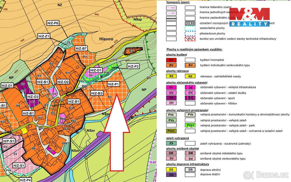 Prodej pozemku k bydlení, 10749 m², Hlavno - Citice - 2