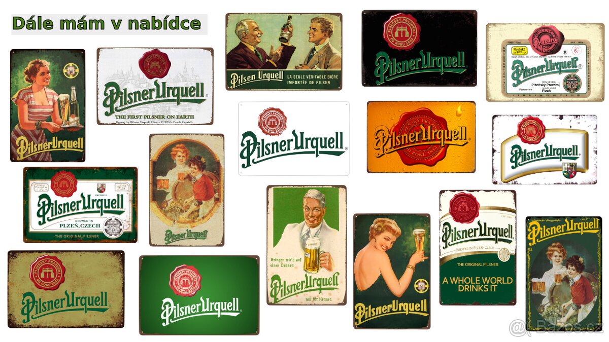 cedule plechová - Pilsner Urquell č. 16 - 2