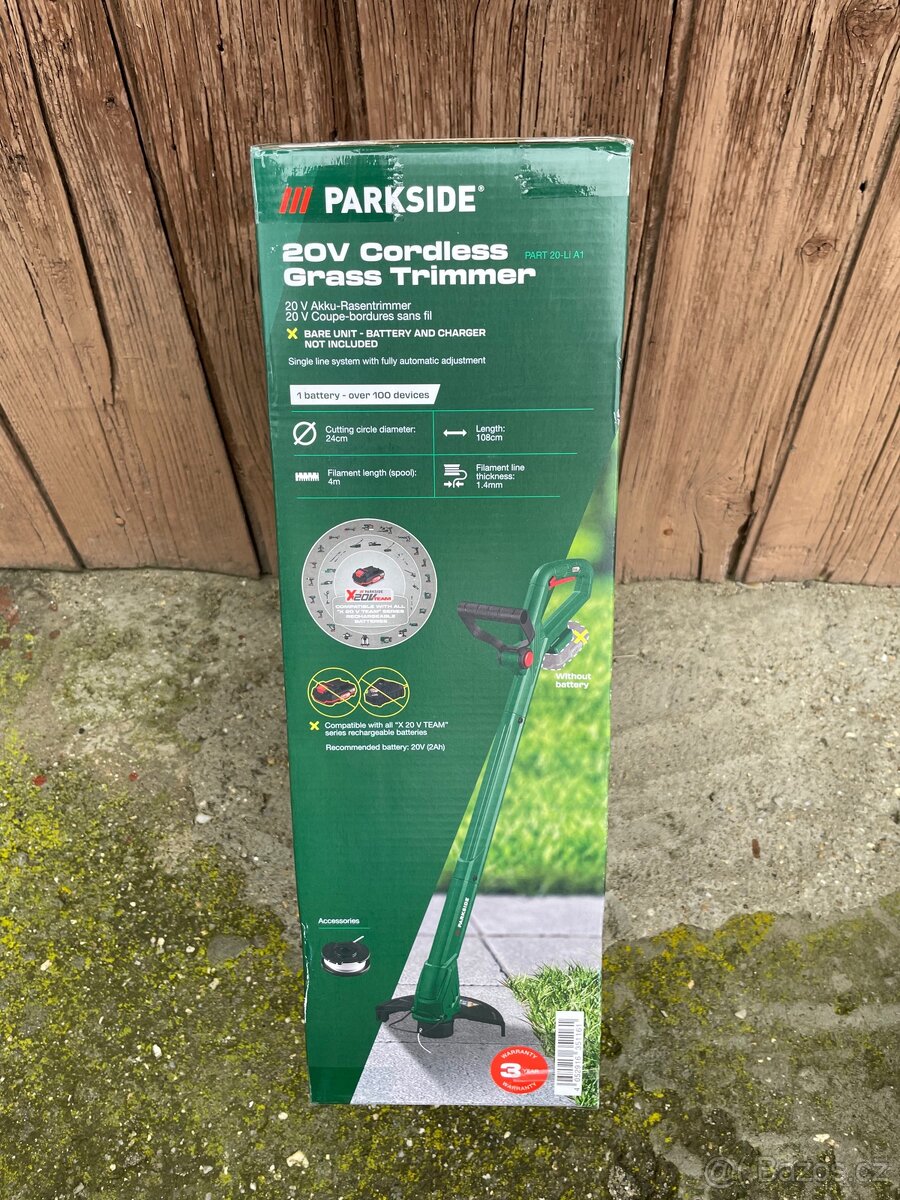 SADA: Aku vyžínač PARKSIDE- baterie, nabíječka, cívka - 2