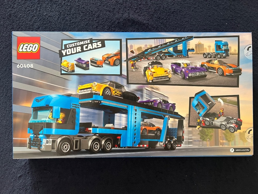 LEGO City 60408 Kamion pro přepravu aut se sporťáky - nové - 2