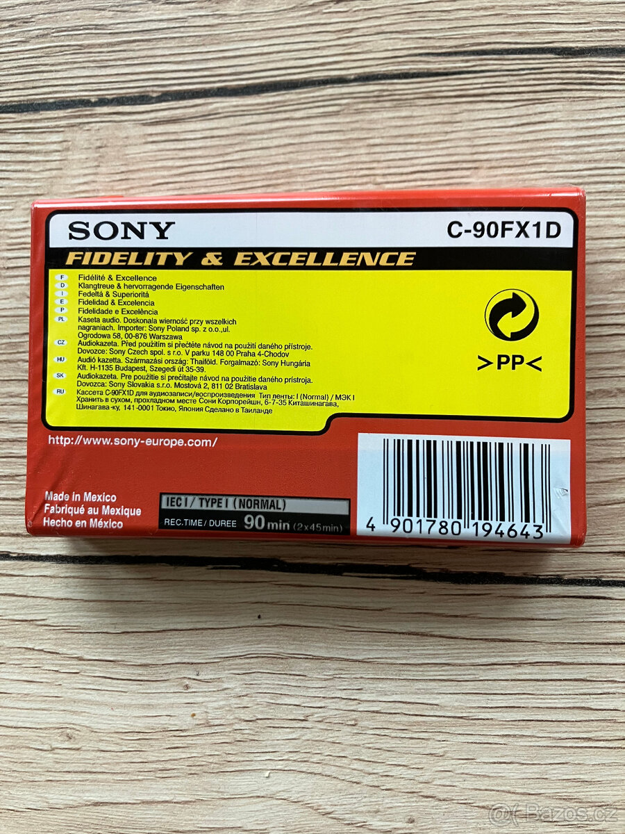 Original zabalené čisté MC SONY 90 a TDK 90 - 2