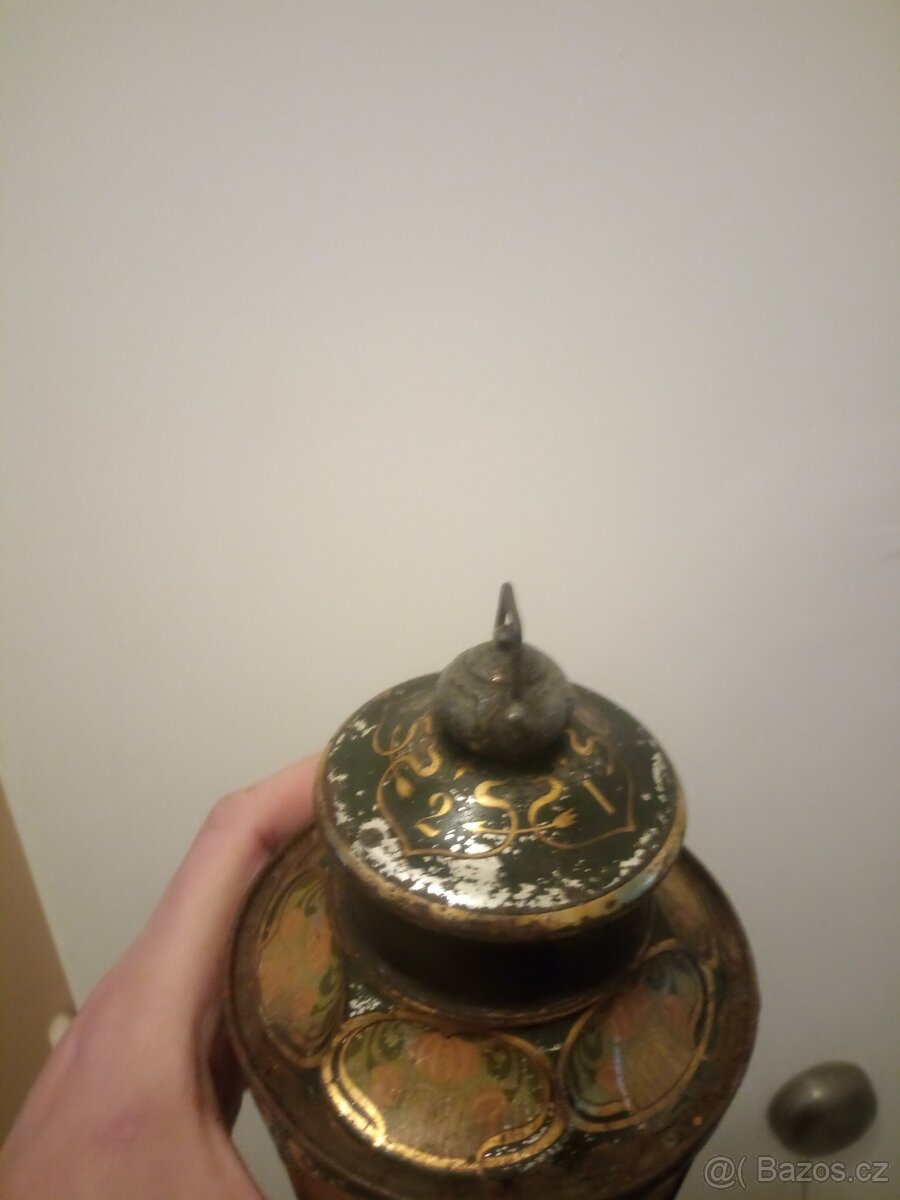 Starožitná dóza plechová - 2