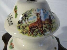 Porcelánový, velký, stolní, mlýnek na kávu - jelen 4 - 2