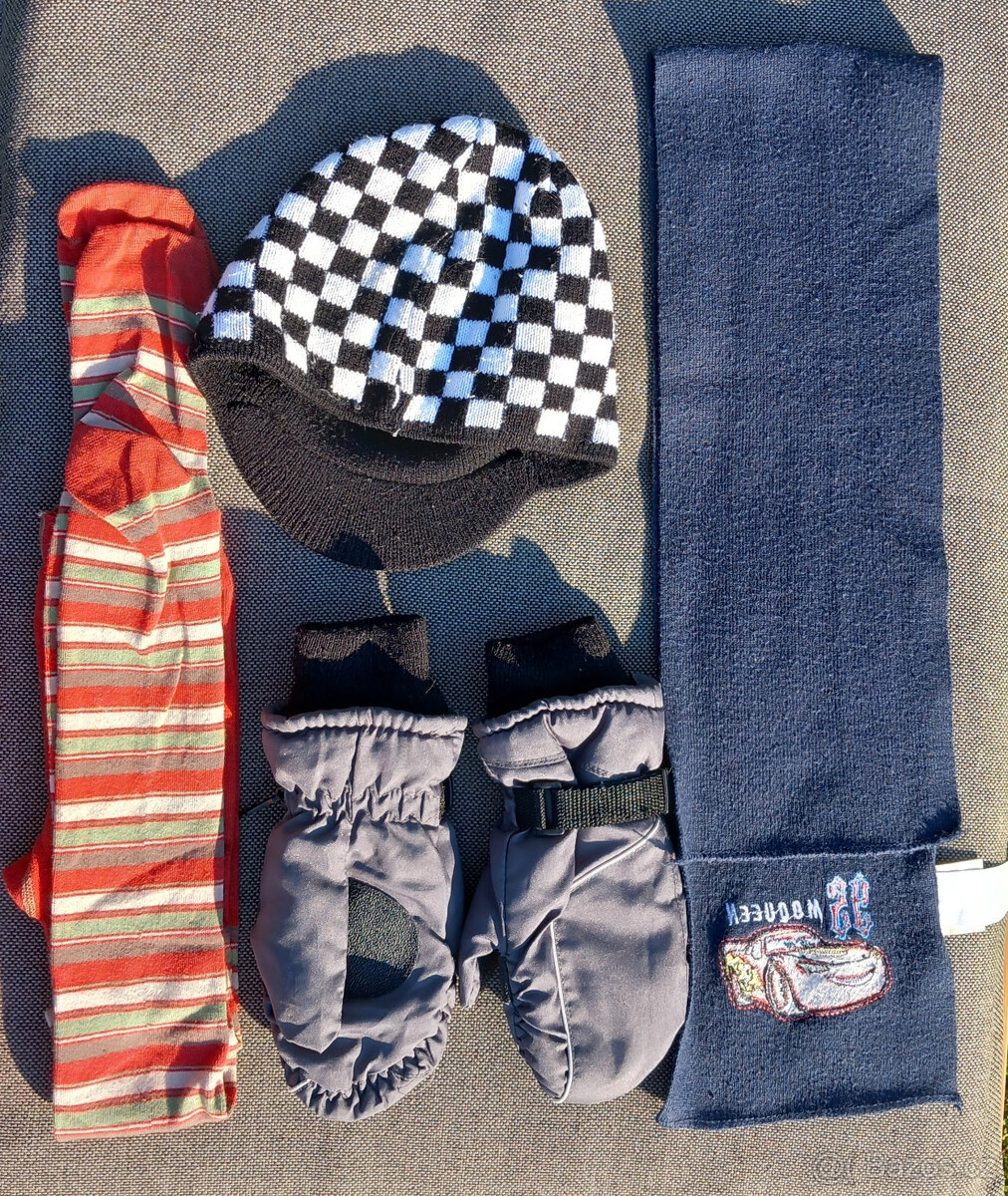 klučičí zimní doplňky - vel. 5/6 let - 4 ks - 2