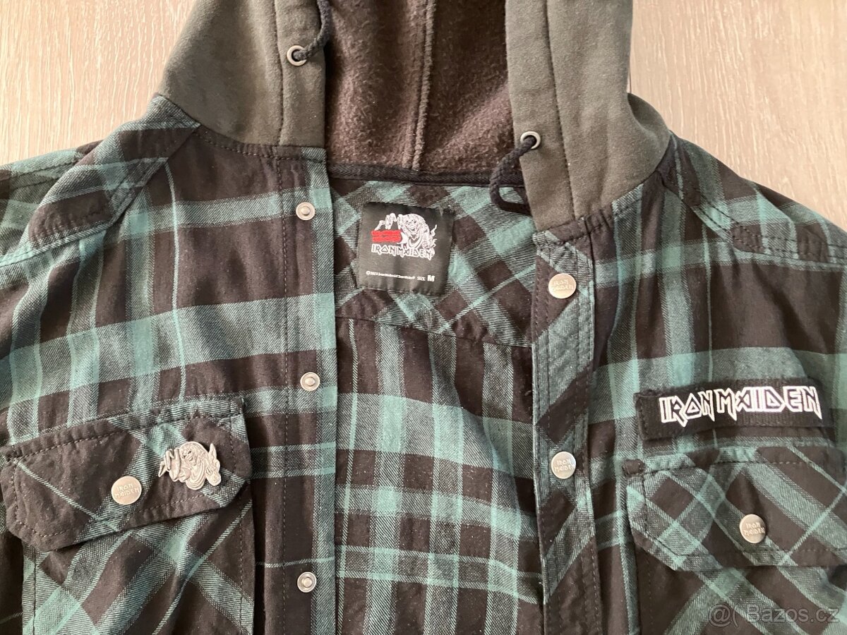Košela Brandit Iron Maiden Checkshirt Sweathood - 2