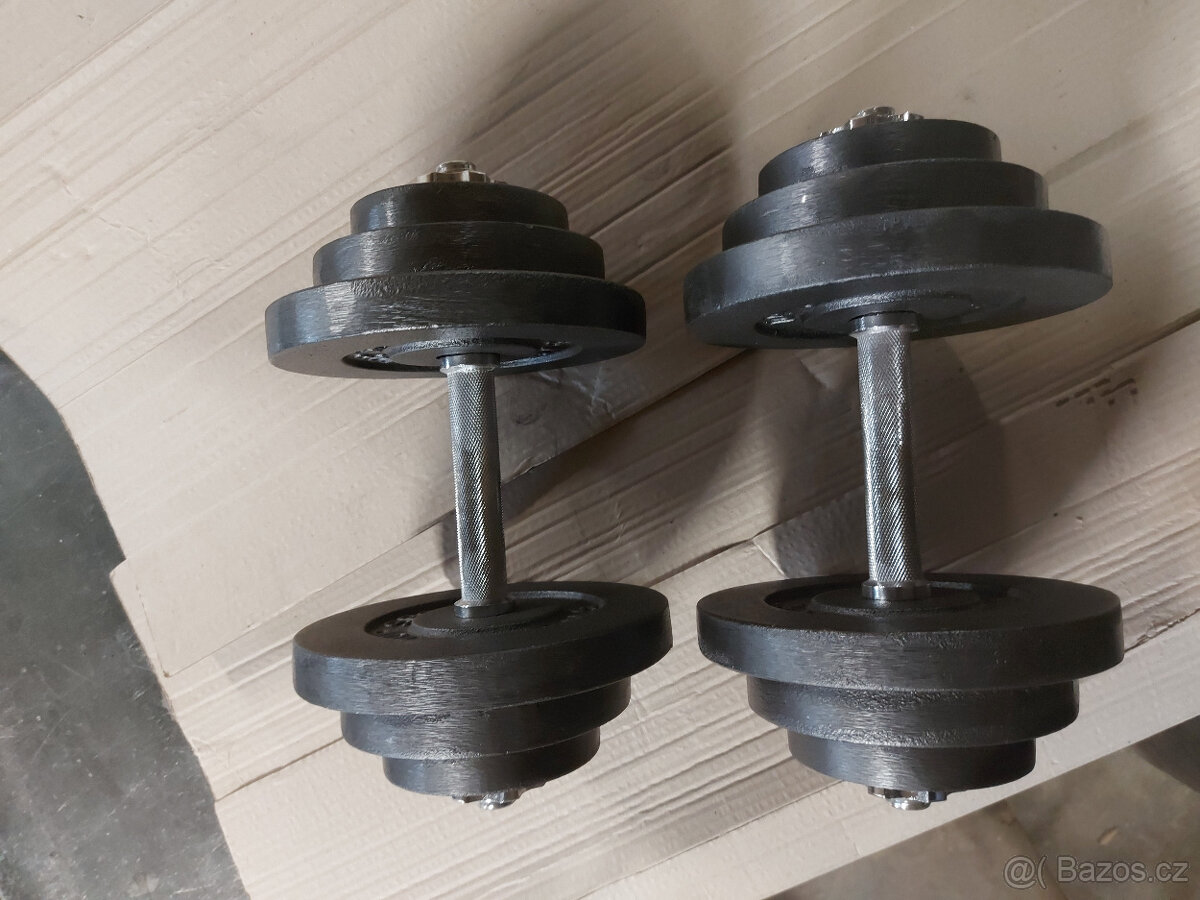 Nakládací jednoručky 2 x 20kg NOVÉ - 2