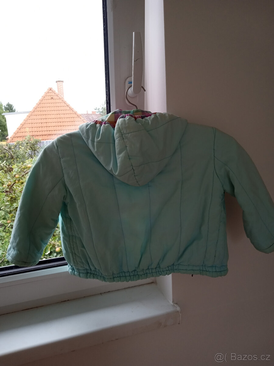 bleděmodrá bundička 1-2 roky - 2