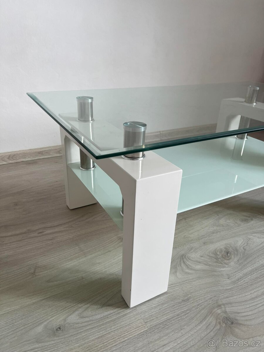 Konferenční stolek, stůl, sklo - 2