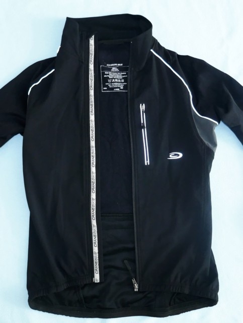 Cyklistická softshellová černá bunda, vel. M, zn. Crane - 2