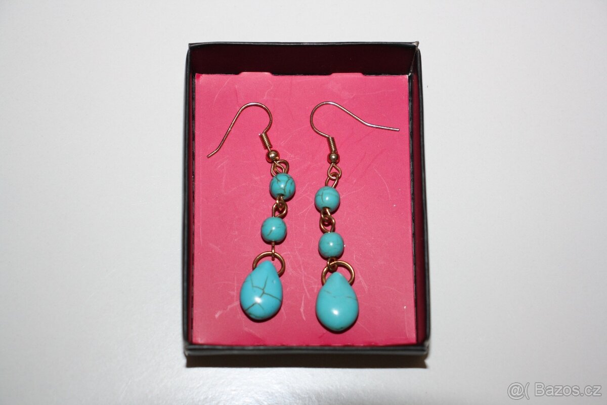Naušnice z tyrkysu - 2