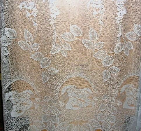 nová záclona Křemílek a Vochomůrka - výška 150cm Tylex - 2