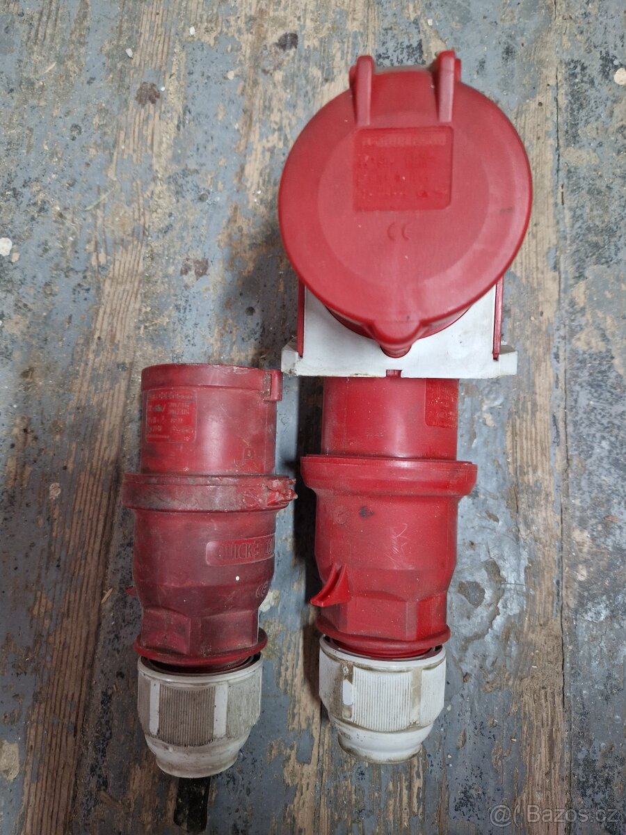 Zásuvky + zástrčky 380V - 2