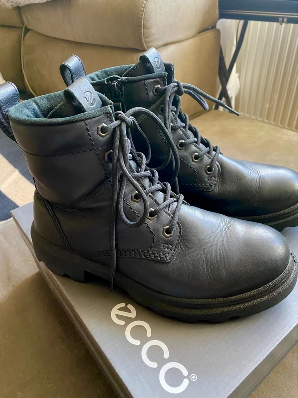 Kožené zimní boty Ecco - 2