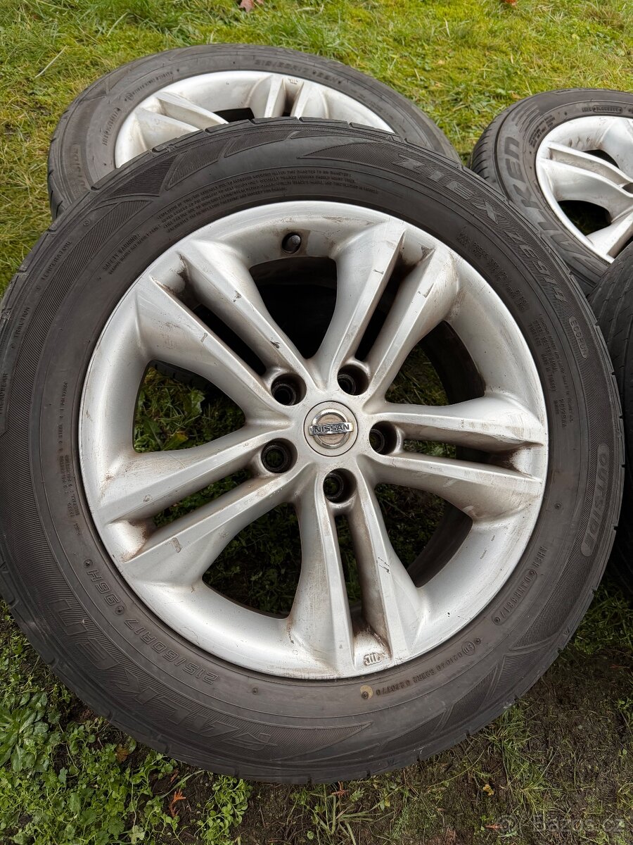Originál letní alu kola Nissan 215/60R17 5x114,3 - 2