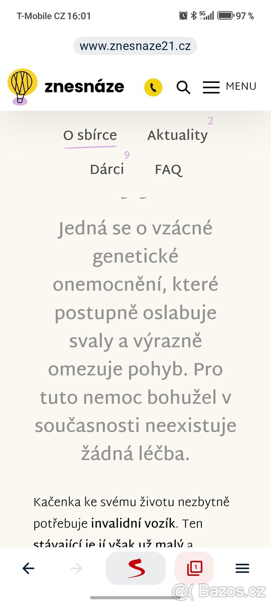 Sbírka pro Kačenku - 2