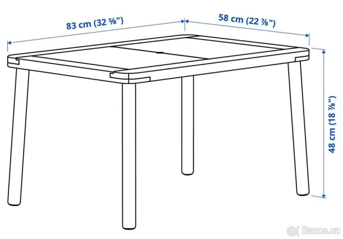 Dětský stolek Flisat Ikea - 2