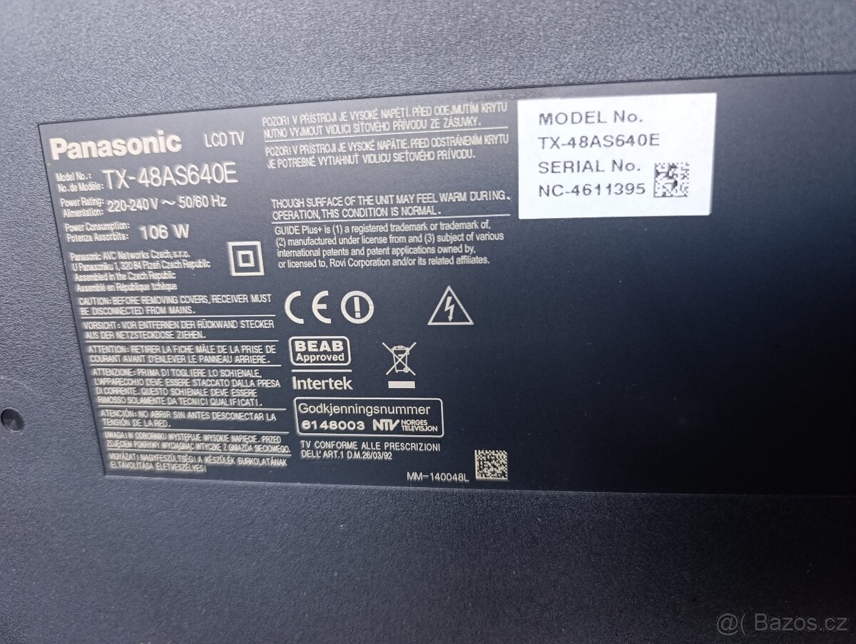 Televize Panasonic 122cm - 2