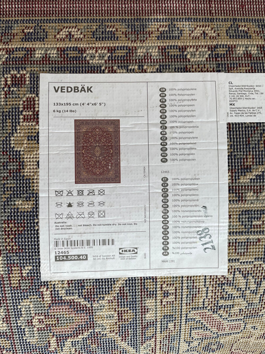 Koberec Vedbak červený - 2