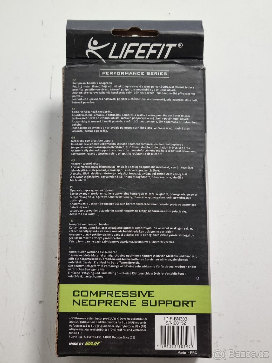 Neoprenová bandáž Lifefit BN303 Koleno otevřené - 2