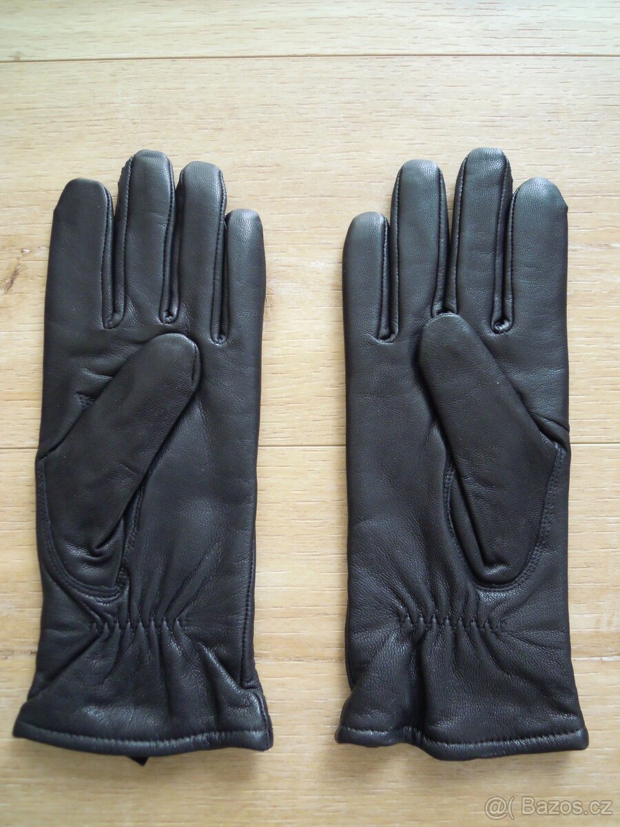 zimní kožené rukavice - 2