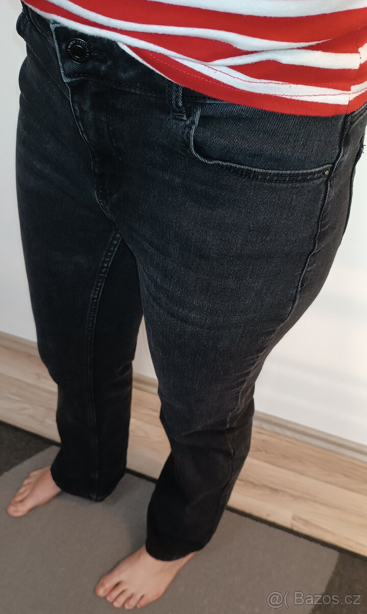Dámské černo-šedé bootcut džíny Vero Moda - vel. M - 2